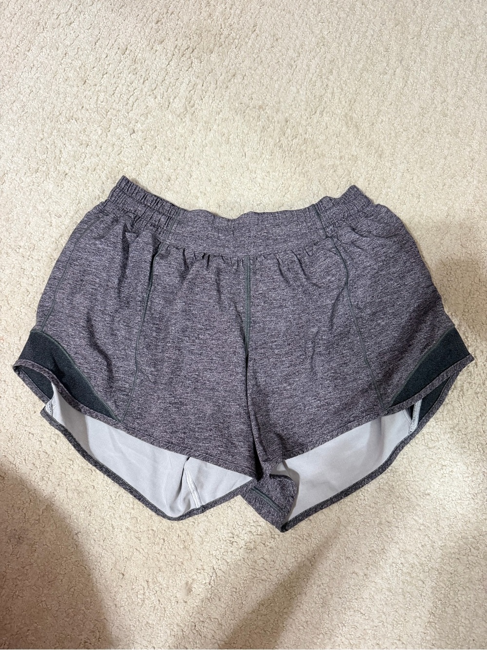 Lululemon Women's Gray Athletic Shorts - Brand Not Visible